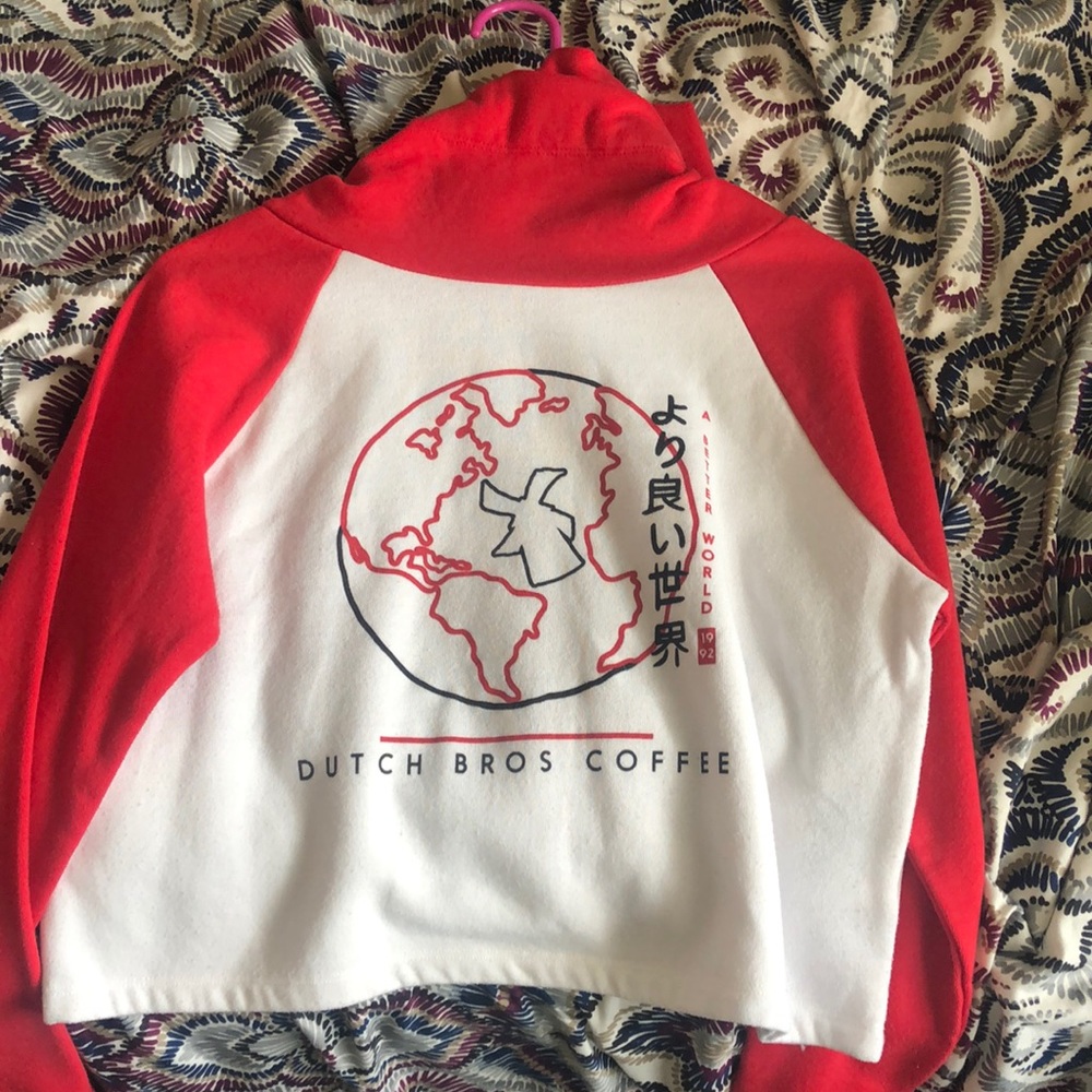 dutch bro’s a better world sweatshirt.